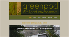 Desktop Screenshot of greenpoddevelopment.com
