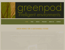 Tablet Screenshot of greenpoddevelopment.com